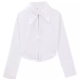 Осенняя дизайнерская короткая базовая рубашка, французский стиль, тренд сезона