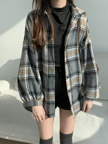 Сексуальная ретро рубашка, куртка, французский ретро стиль, оверсайз, увеличенная толщина