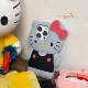 Hello Kitty Cartoon Silicone Phone Case for iPhone 17, 16, 15, 14 and 13