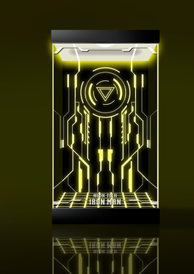 taobao agent [Can't move] Create a combat light speed yellow iron personality Naku nightclub MK6 light 6 limited yellow light display box