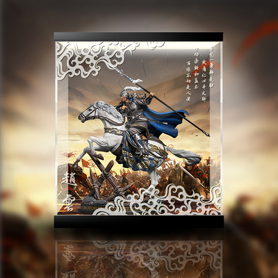 taobao agent 【Move】Kaitian Studio Three Kingdoms series Zhao Yun 1/7 hand -made statue display box