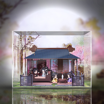 taobao agent 【Move】Qingcang Qingjing Guofeng Xin-Meimei Series Qingjing Roof dustproof high-transparent display box