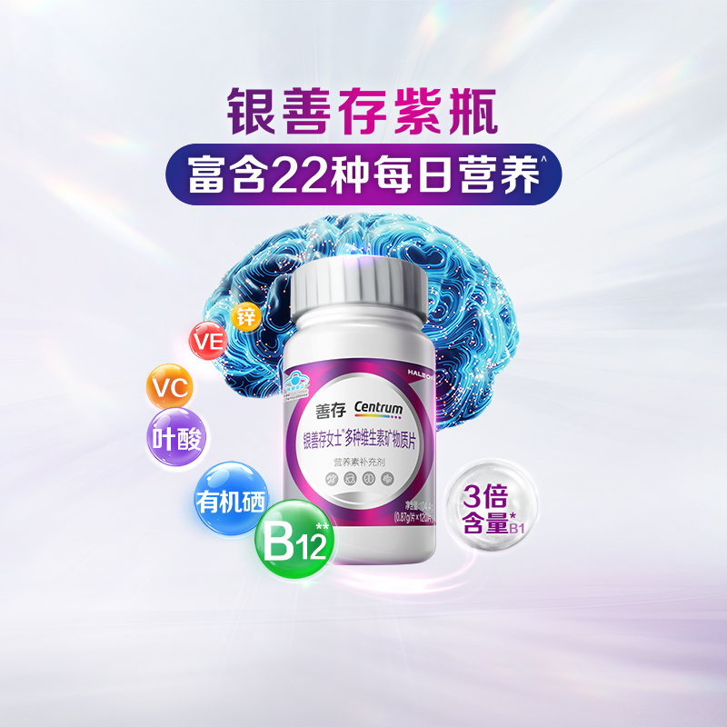 【新品】善存男女复合维生素记忆力银善存大脑维生素脑力瓶b12 【新品】善存男女复合维生素记忆力银善存大脑维生素脑力瓶b12