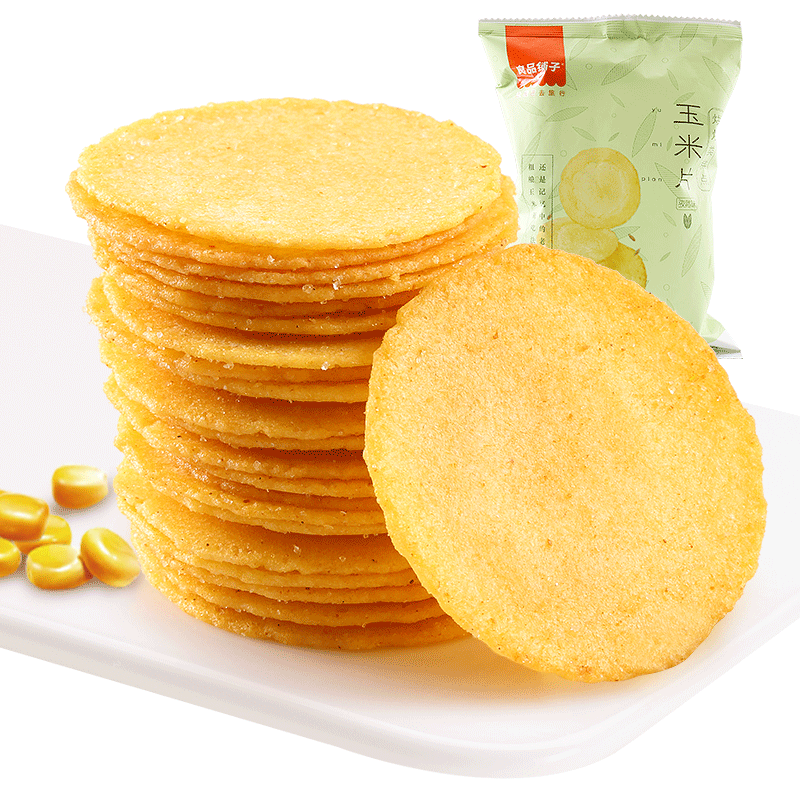 【天猫超市】良品铺子黄金玉米片75g孜然味即食早餐小吃零食饼干