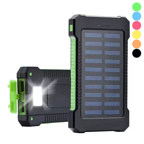 F5 10000mAh Portable Solar Power Bank Shockproof Dust-proof