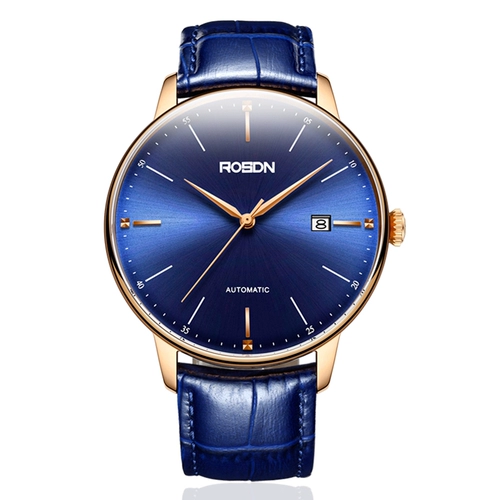 Механические механические часы, мужские часы, модные швейцарские часы, полностью автоматический, из натуральной кожи, 2020 года