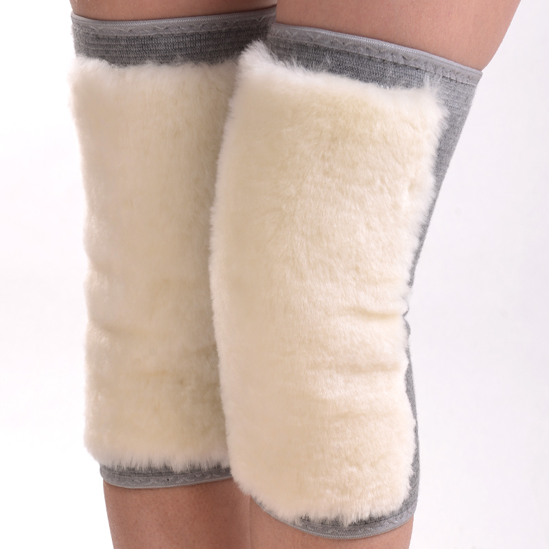 真羊皮毛一体空调房护膝 男女通用羊毛护膝 抗风保暖风湿护理