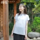 Bông Syria mùa hè phong cách mới cổ điển của phụ nữ Trung Quốc áo ngắn cổ đứng áo sơ mi cổ đứng ngắn tay áo sơ mi rộng rãi nữ M8667 - Áo sơ mi