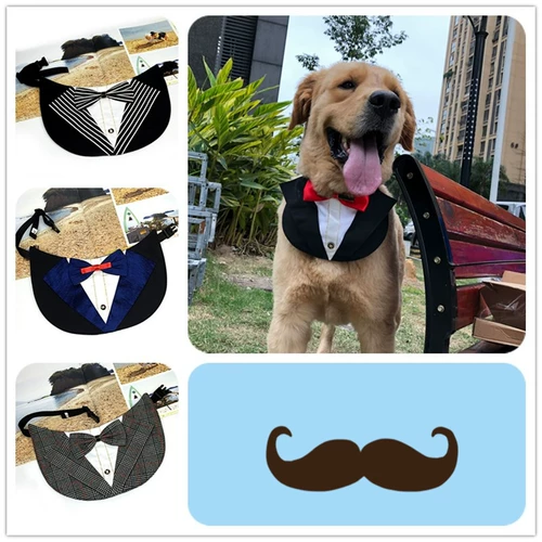 Галстук-бабочка, высококлассная рубашка, водонепроницаемый большой слюнявчик, делается под заказ