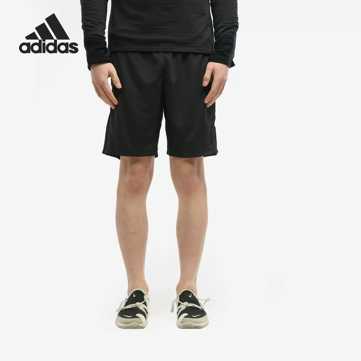 plaster Diversity Third Adidas/阿迪达斯正品2021新款男子宽松透气运动裤五分裤FM2107