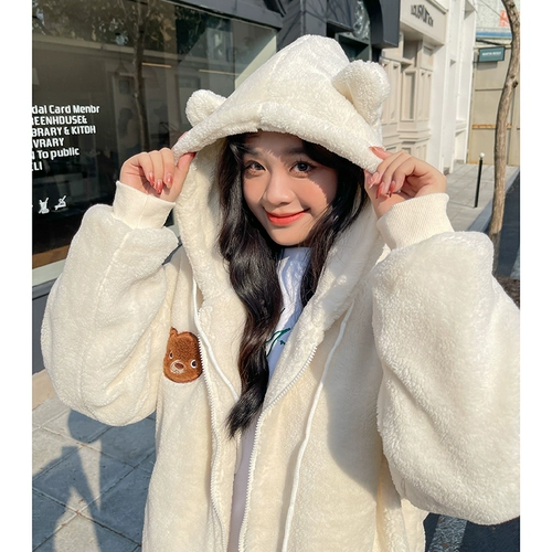 Пуховик, зимняя куртка, утепленная толстовка с капюшоном, в корейском стиле, оверсайз