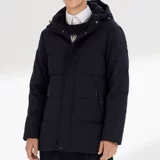 Длинный пуховик для мальчиков, утепленная куртка, коллекция 2021, для среднего возраста