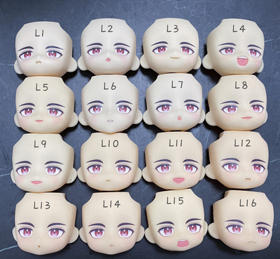 taobao agent [One thing, one shot, do not retreat] Red pupil character GSC clay, water sticker finished face replacement face OB