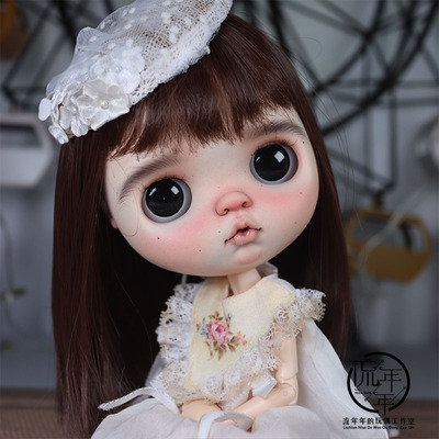 taobao agent [Flowing Year] BJD small cloth BLYTHE wig High -temperature silk easy to take care of ordinary long straight super softness
