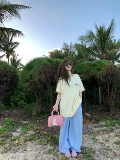 小君君布兰妮 Оригинальная дизайнерская футболка с коротким рукавом, с вышивкой, короткий рукав