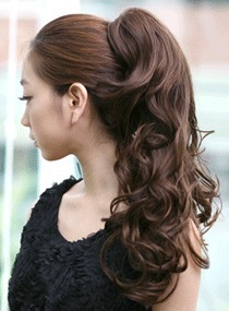 taobao agent Wig ponytail tiger mouth straight hair rolled roller hair tail tail fake ponytail fluffy natural hair volume