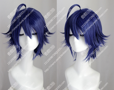 taobao agent Cosplay wig weak insect foot pedal Speed up otaku, Shinbo Mountain Yue Yue Yue Blue Anti -Lales Short Hair