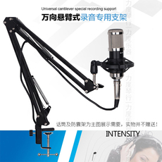 Микрофонная стойка 麦克风支架桌面悬臂支架直播无线电容话筒支架金属防震架万向架子 Intensity