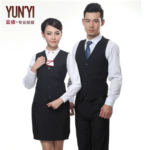 Официант живет мужчинам и женщинам KTV Bar Service Service Night Club официант Малан Уэст Ресторан униформа