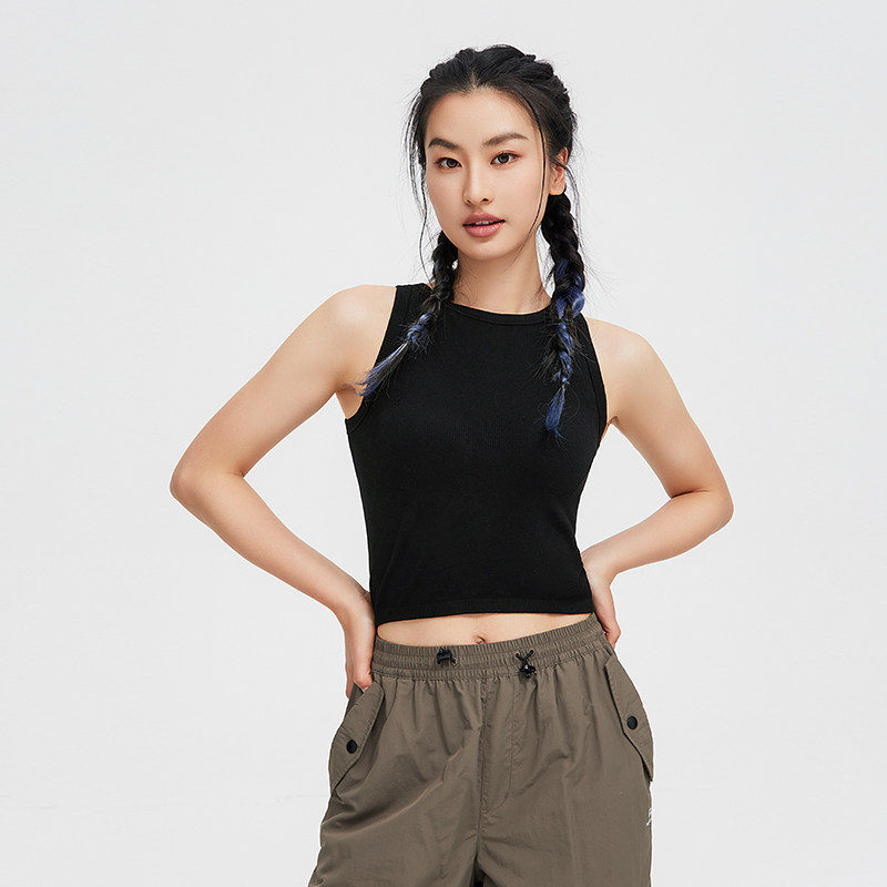 拓路者针织吊带背心女款夏季无缝一体织内搭外穿跑步打底修身上衣