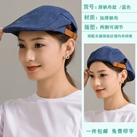 Толстый холст синий