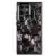 Crushed Carbon Fiber Blue Sparkle Metal iPhone Case for iPhone 17, 16, 15, 14 and 13