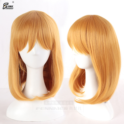 taobao agent Findai's Attack Giant Amin Johnjord's golden straight BOBO head anime cosplay wig