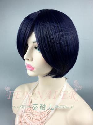 taobao agent Miss Fen Naner Huiye wants me to sue the stone on the stone, the blue -colored short hair cos, the whole wig