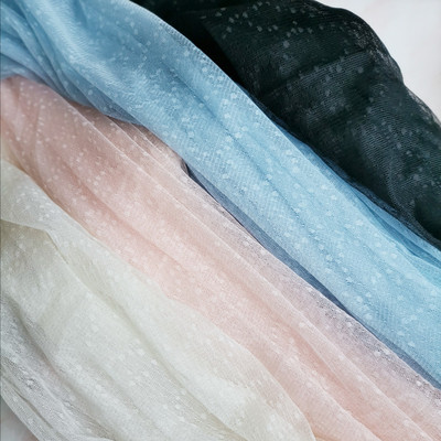 taobao agent Soft skin -friendly auxiliary materials BJD lace irregular light rain point Blyth/OB11 baby clothes silk scarf cloth