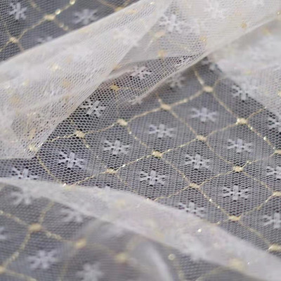 taobao agent Golden Line plaid Tister micro -bomb hollow soft mesh base lace Barbie baby clothing BJD/BLYTHE fabric
