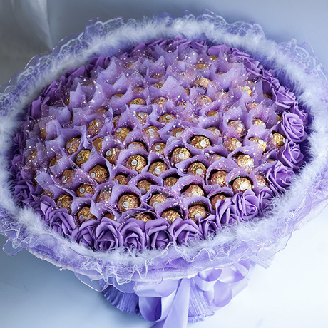 圣诞节礼物新99颗费列罗巧克力超大花束送男女友闺蜜生日礼物包邮