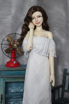 taobao agent 【Oops BJD】BJD doll uses light wedding dress long skirt dress lace 3 points ladies full 100 free shipping