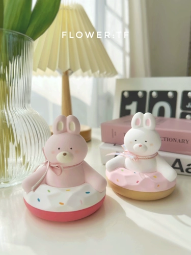 Аромотерапия для авто, пончик, кролик, мультяшный диффузор, благовонный камень с легким ароматом, DIY, подарок на день рождения