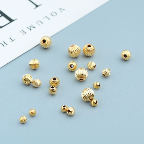 Золотой плетеный браслет с аксессуарами, фонарь, ожерелье, 14 карат