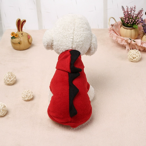 Демисезонная плюшевая бархатная толстовка с капюшоном, динозавр, домашний питомец, кошки и собаки