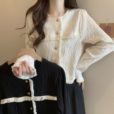 taobao agent Sexy autumn short jacket, plus size, Chanel style, 2022, long sleeve