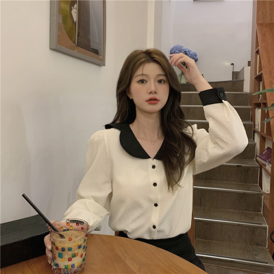 taobao agent Autumn doll, sexy long-sleeve, plus size, 2022 collection, doll collar