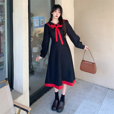 taobao agent Retro demi-season dress, plus size