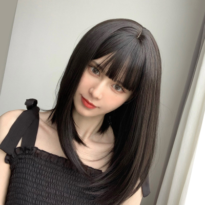 taobao agent Stylish wig, new collection, natural look, mid length