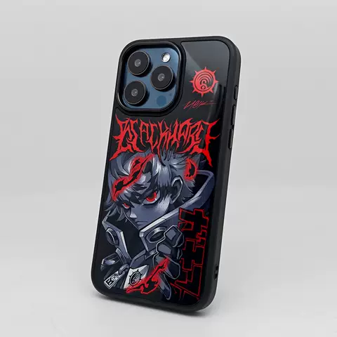 Dark Anime Red Symbol Kanji Phone Case Case Matte Full Cover for iPhone Original Unique iPhone Case for iPhone 17, 16, 15, 14 and 13