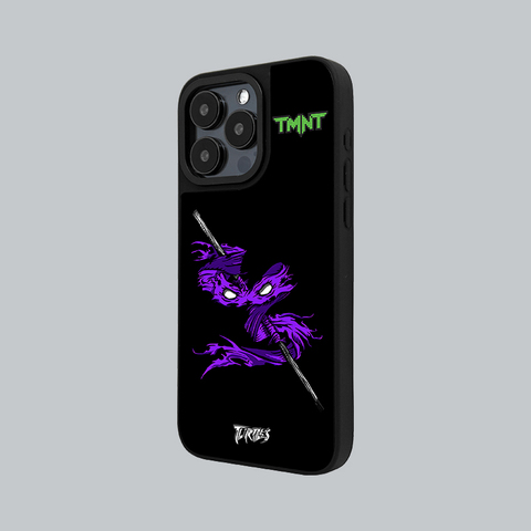 TMNT Red Raphael Ninja Turtles Matte Black MagSafe iPhone Case