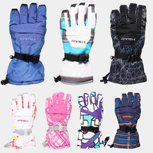 Новые лыжные перчатки для взрослых конькобежные перчатки водонепроницаемые и теплые перчатки наружные спортивные перчатки теплые перчатки мужские