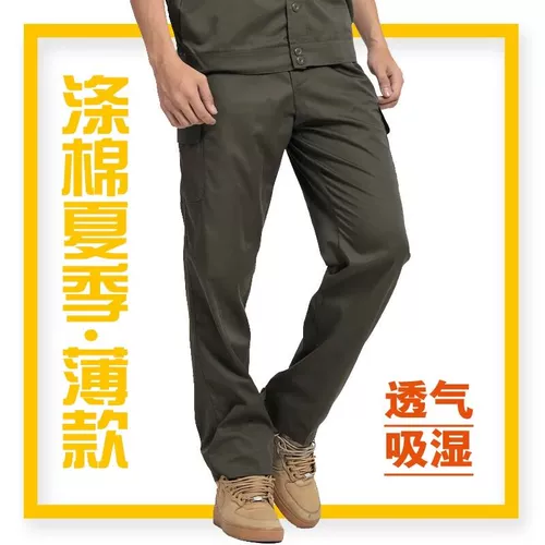 Рабочие износостойкие черные дорожные тонкие штаны для работы, свободный крой, увеличенная толщина