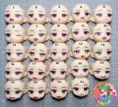 taobao agent [Shoto] Virtual anchor Rainbow SHOTO GSC clay laborer water sticker face OB11 puppy