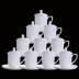 Jingdezhen gốm sứ đặt xương Trung Quốc có nắp cốc nước khách sạn vẽ vàng hội nghị văn phòng cốc nhà trà 10 bộ - Trà sứ
