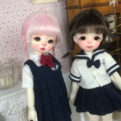 taobao agent [Wig] Ziyu loves to eat fish 6 minutes and 4 points, BJD baby changes with hair twist braids, fell water velvet cloth material spot