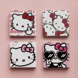Hello Kitty, hello kitty, милое складное двусторонное портативное зеркало для школьников