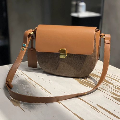 Кожаная весенняя модная сумка через плечо, сумка на одно плечо, сумка подмышку, из натуральной кожи