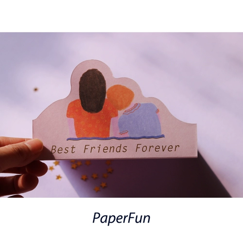 Paperfun / подруга / дружелюбный творческий серебряный сюрприз, поздравительная открытка, открытка для поздравительных открыток, поздравительная открытка
