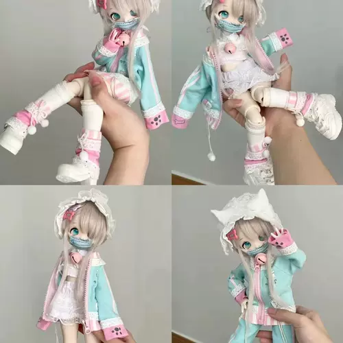 [Десертная вечеринка] Джиудзиу Соус-6 очков BJD размер детская одежда спортивная одежда. Случайный дом.